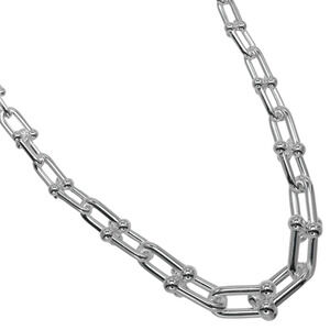 Tiffany Co Graduated Link Necklace Sterling Silver
